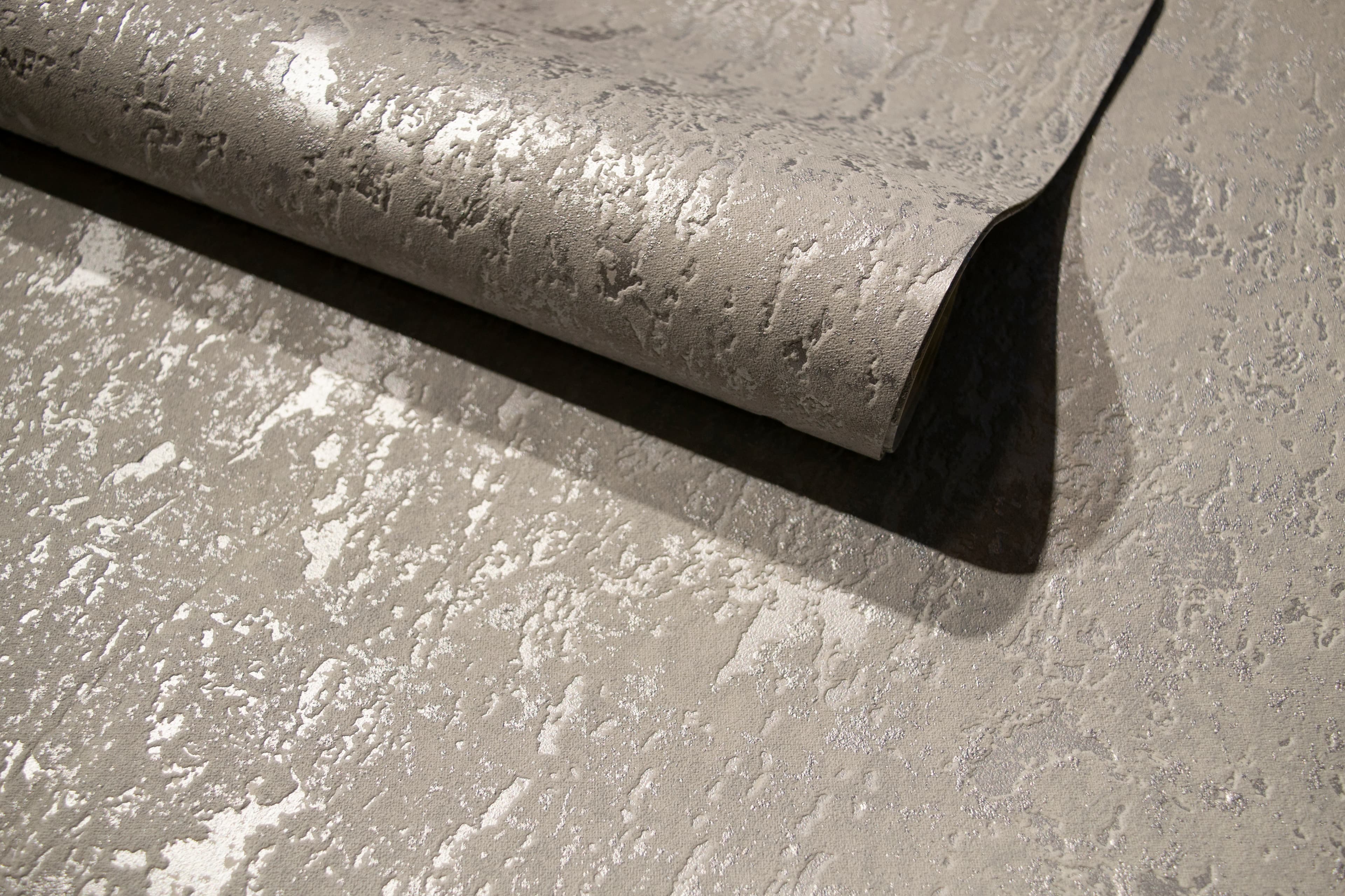 Papel de Colgadura Enchapado Gris Rollo de 5,2m²