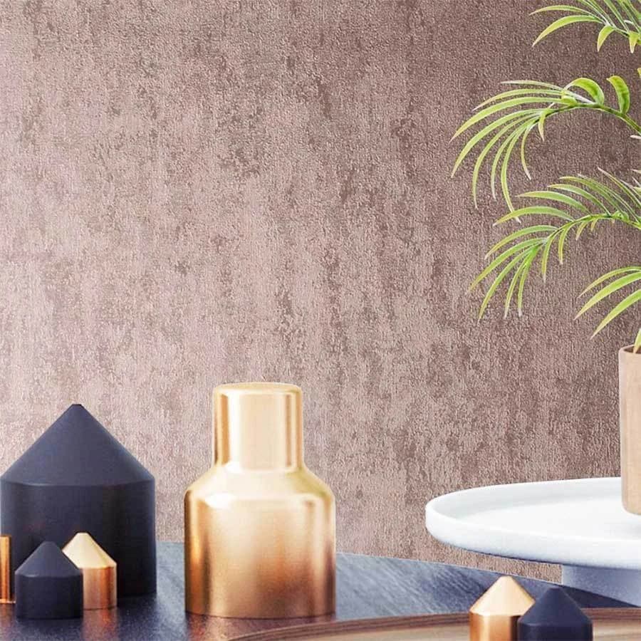 Papel de Colgadura Textura Industrial Metalizado Rollo de 5,2m²